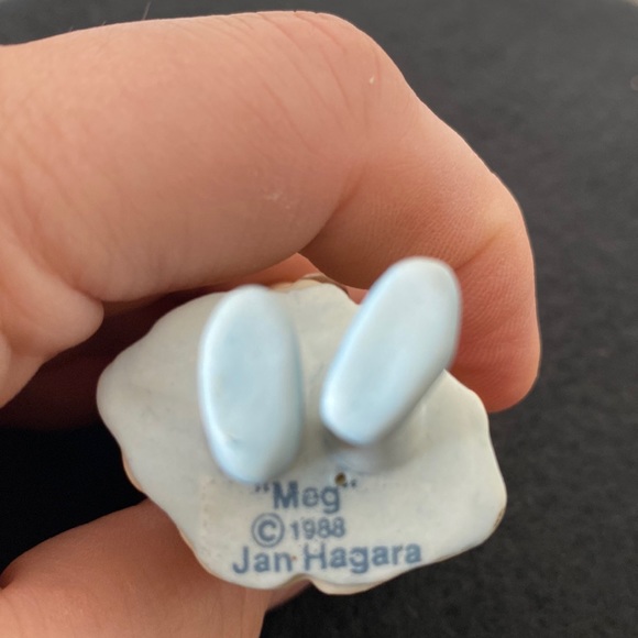 Jan Hagara Meg Limited Edition 1987 #1741 Girl With Teddy Vintage 🎄🎅🏼🤶🏼 - Picture 4 of 4